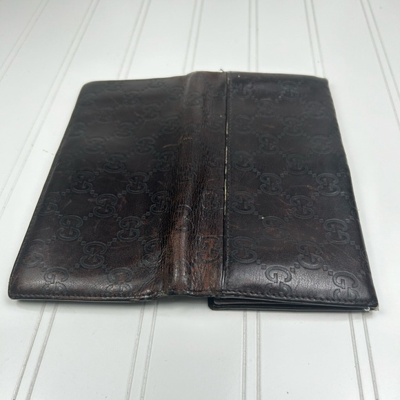 Gucci Brown Bi-Fold Leather Wallet Unisex - Picture 7 of 15